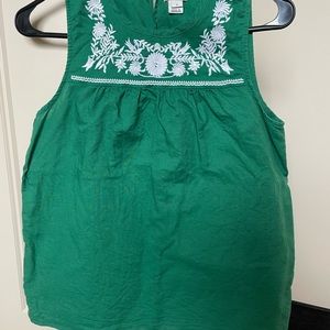 J Crew linen blend shell tank top